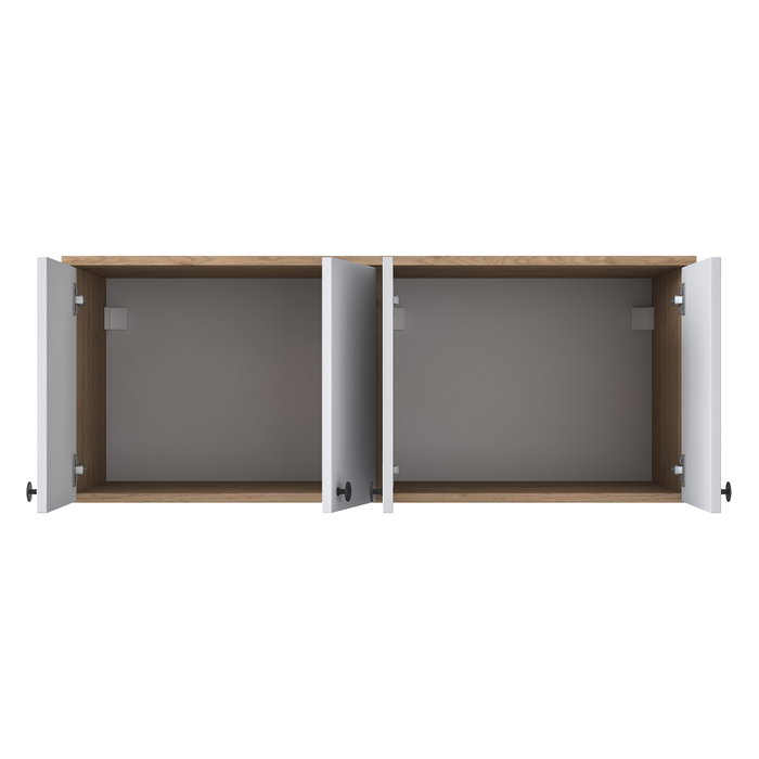 Hanah Home Armario Multiusos BA120 - 2670 Nogal y Blanco
